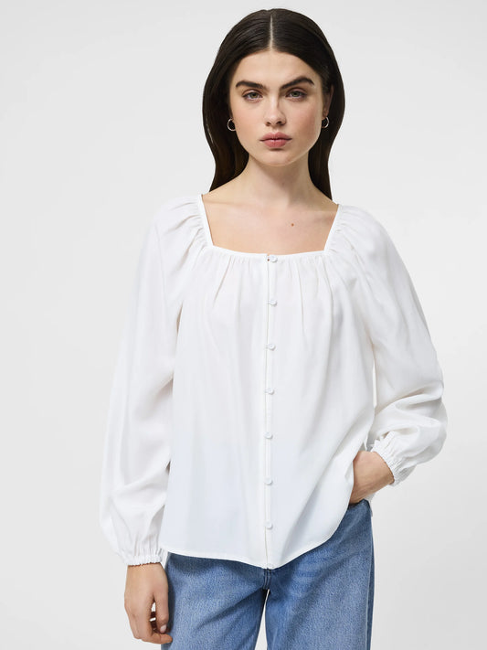 French Connection Balloon Sleeve Shirt