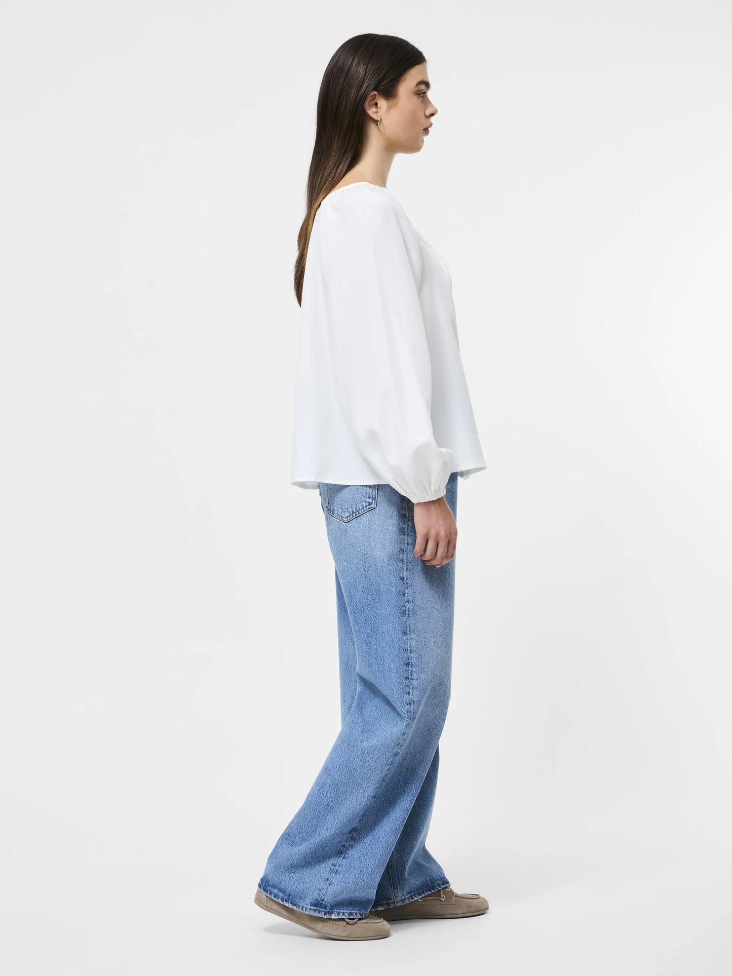 French Connection Balloon Sleeve Shirt