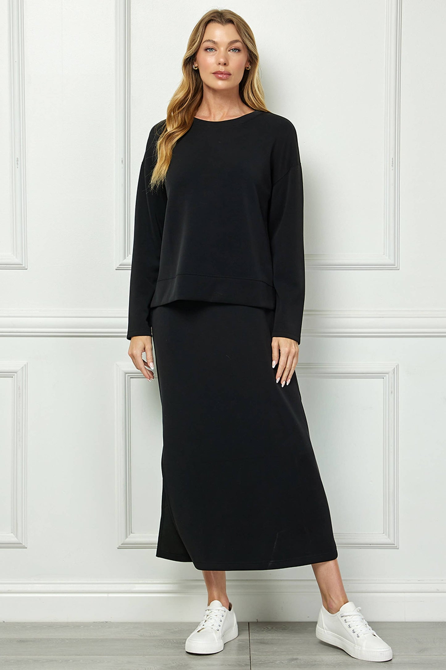 Tank Dress Set with Long-Sleeve Top