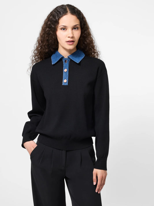 French Connection Denim Knit  Sweater