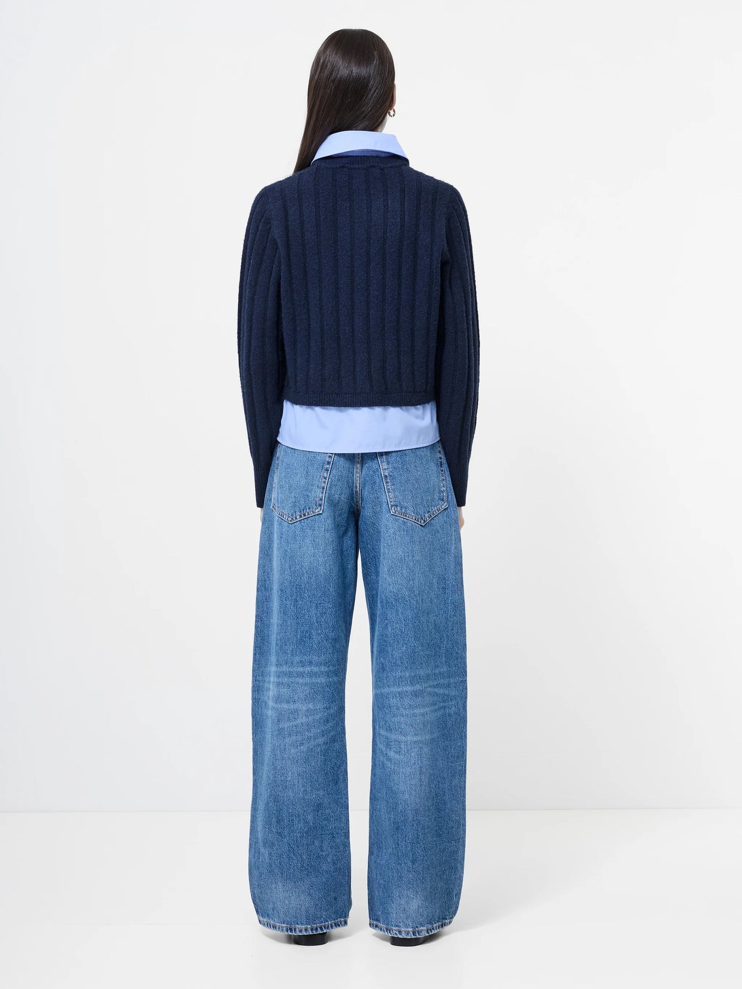 French Connection Ellie Knit Collared Pullover