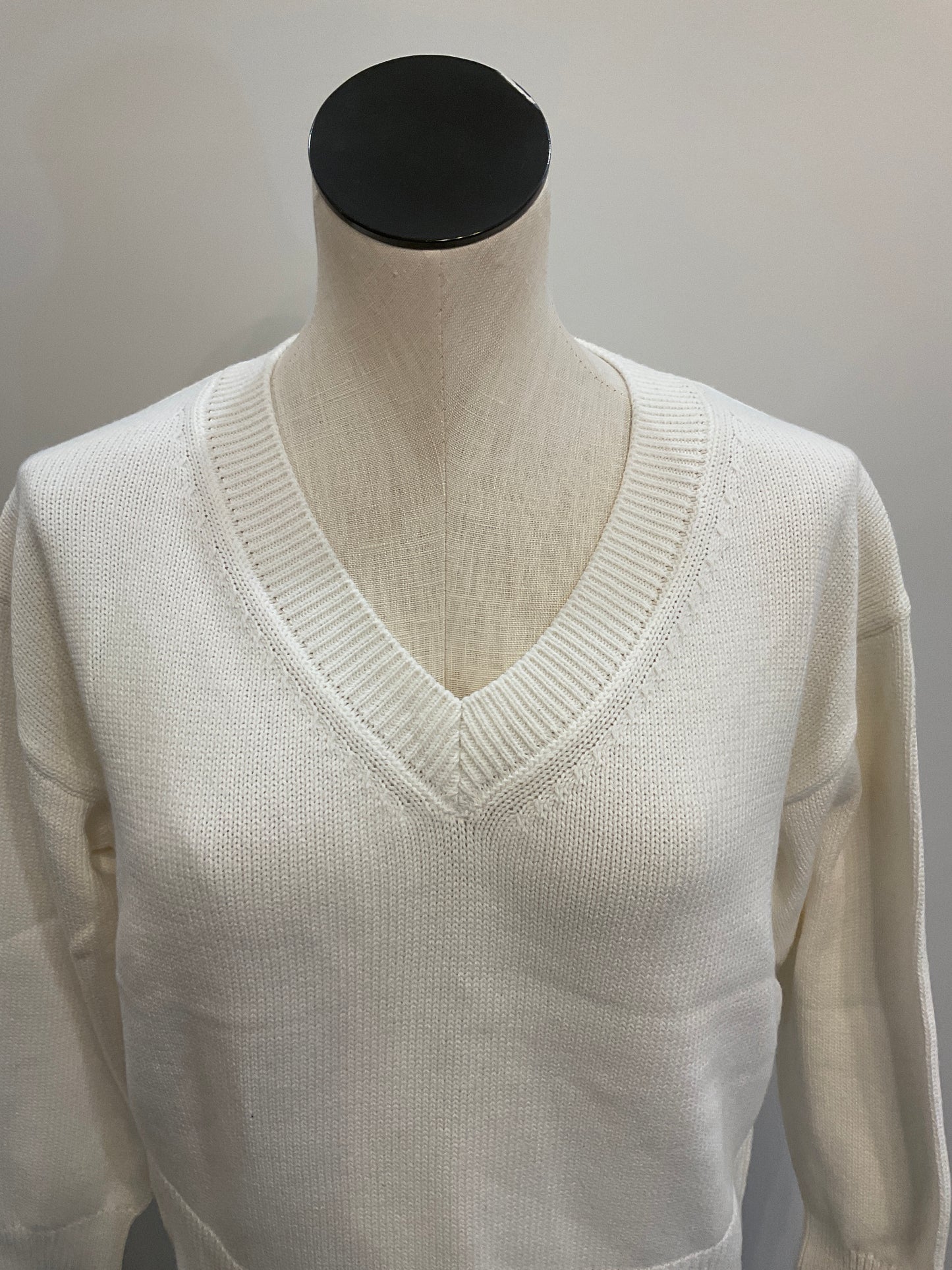 Stitches + Stripes V Neck