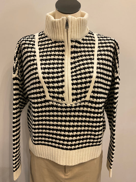 Black & White 1/4 Zip