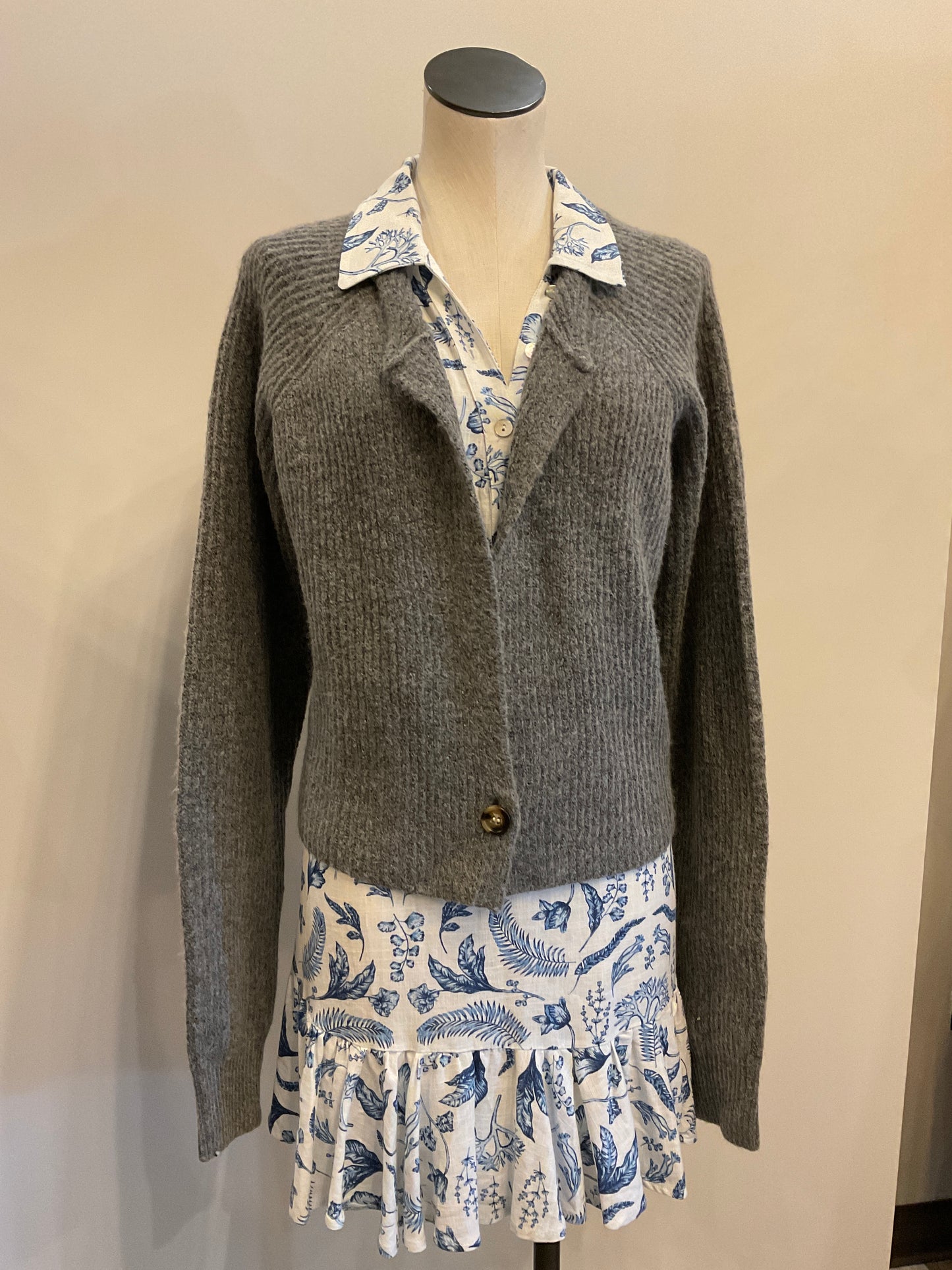 Grade & Gather One Button Cardigan