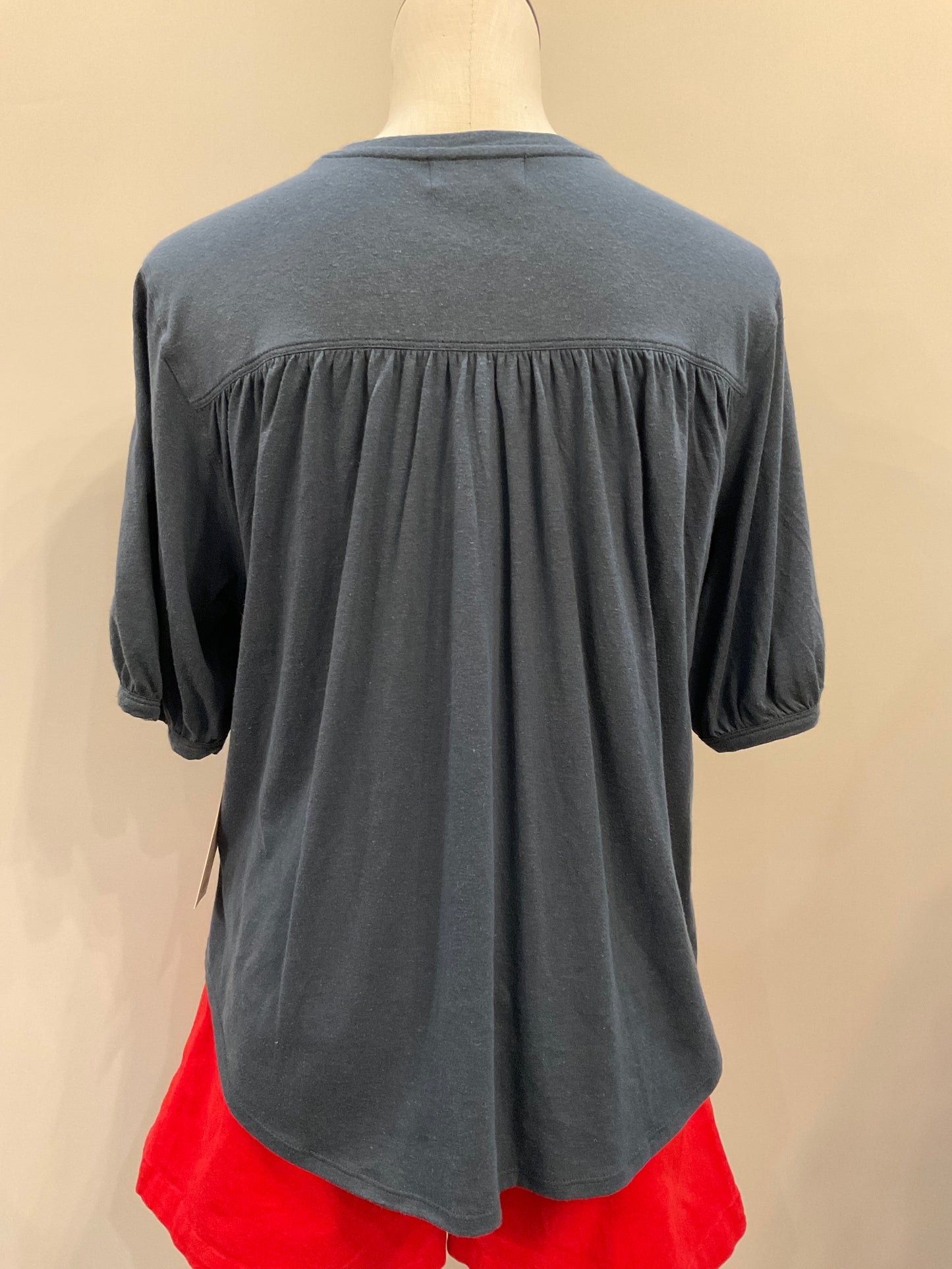 Edie Shirred Shoulder Top