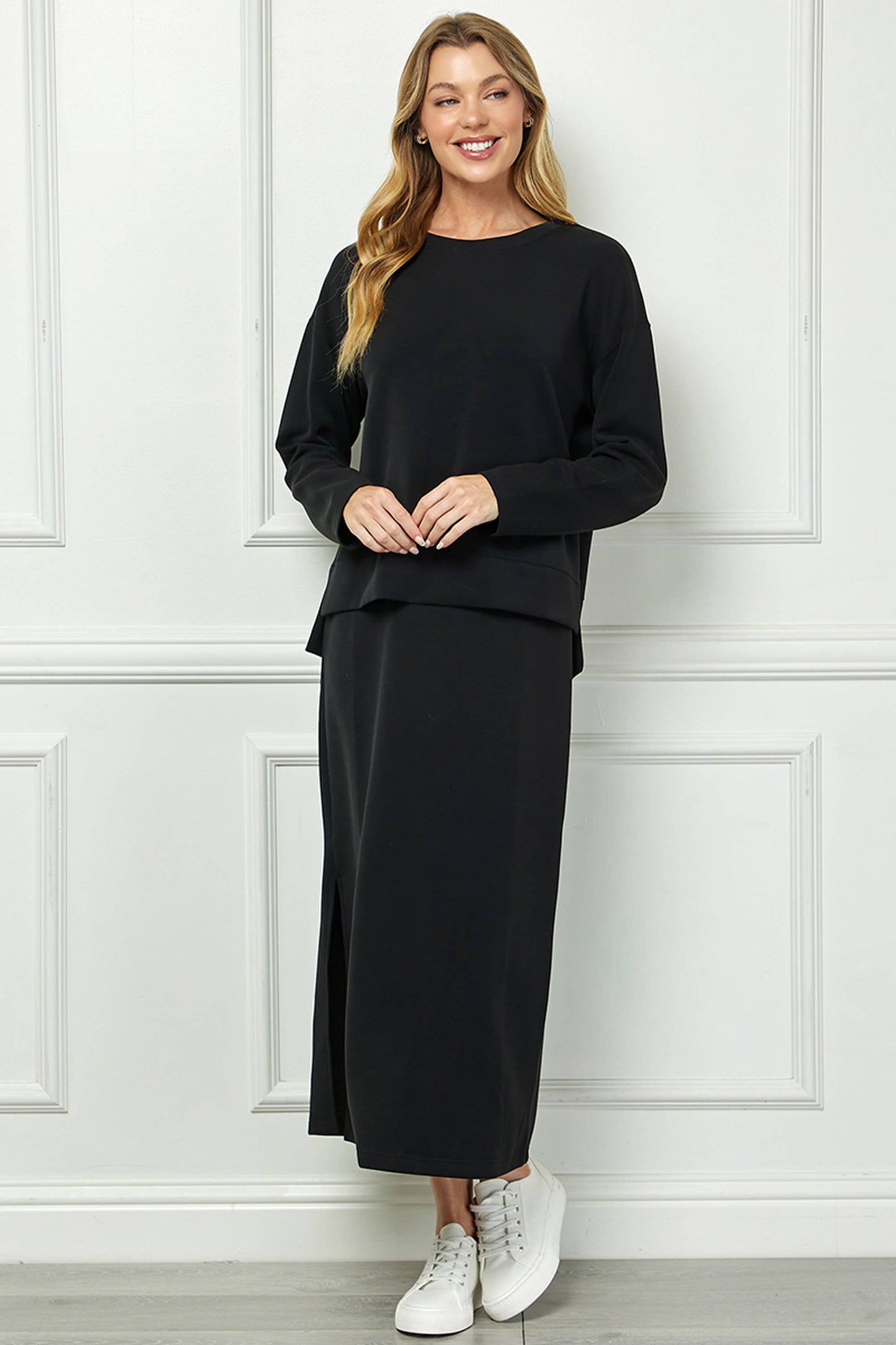 Tank Dress Set with Long-Sleeve Top