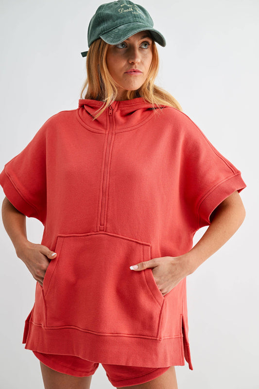 Malibu Summit S/S 1/2-Zip Hoodie