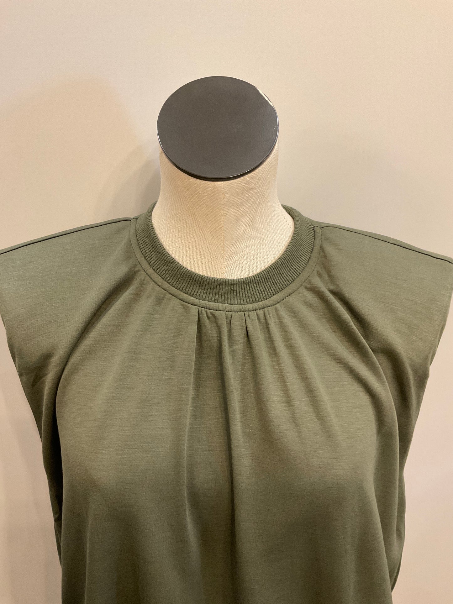 Olive Sleeveless Top