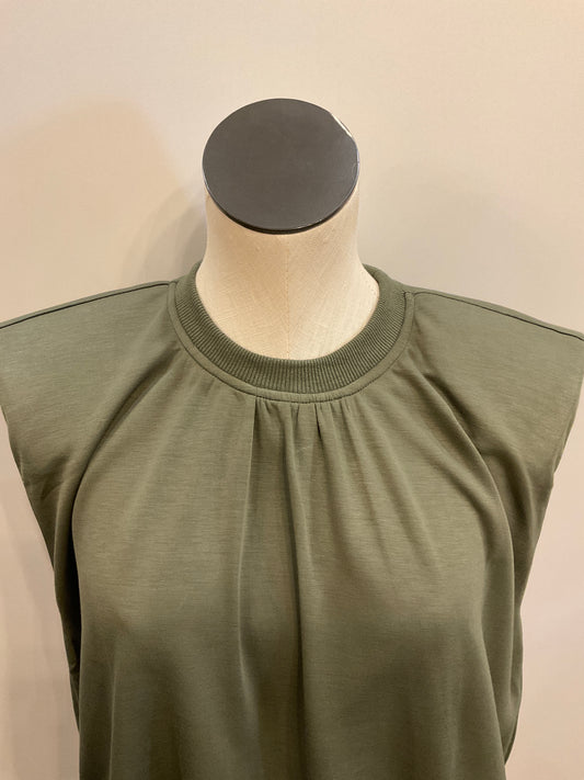 Olive Sleeveless Top
