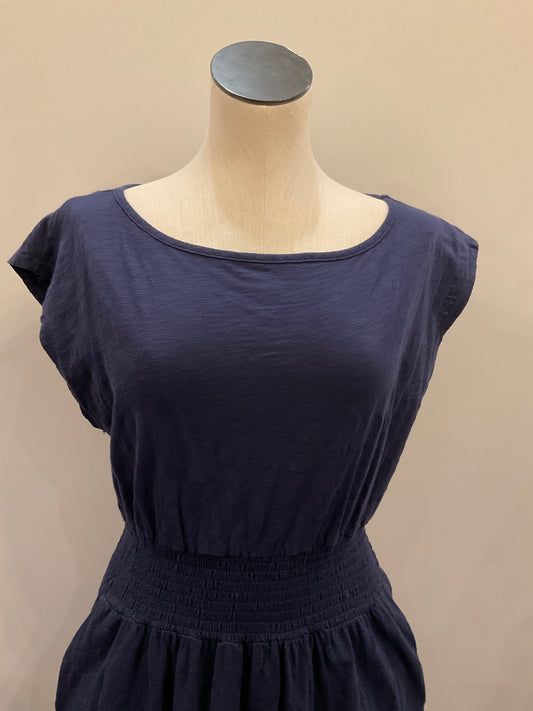 Short Dolman Smocked Waist Dress