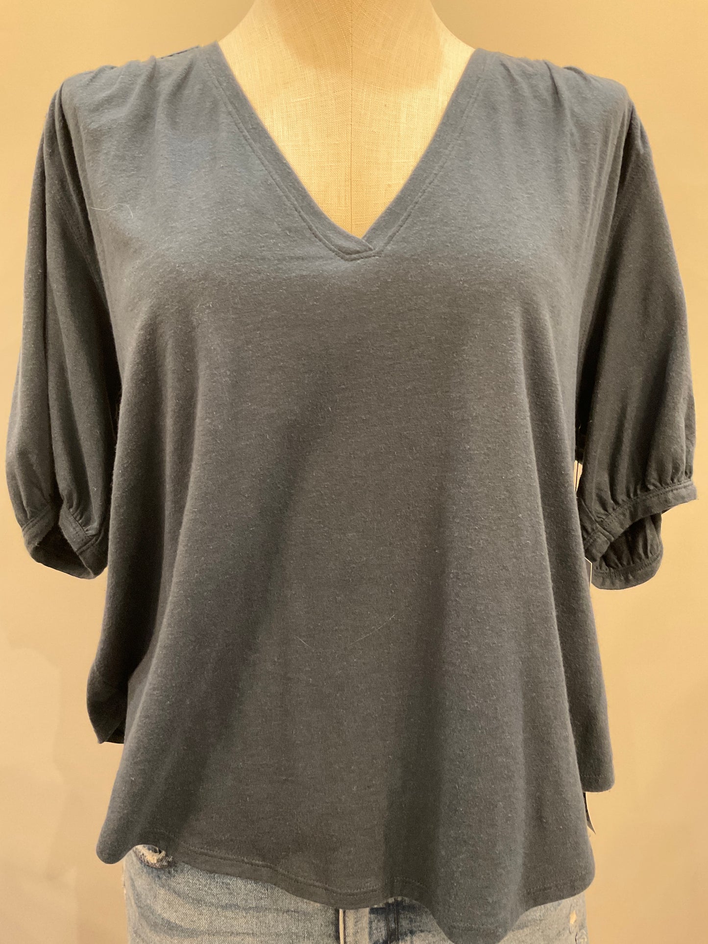Edie Shirred Shoulder Top