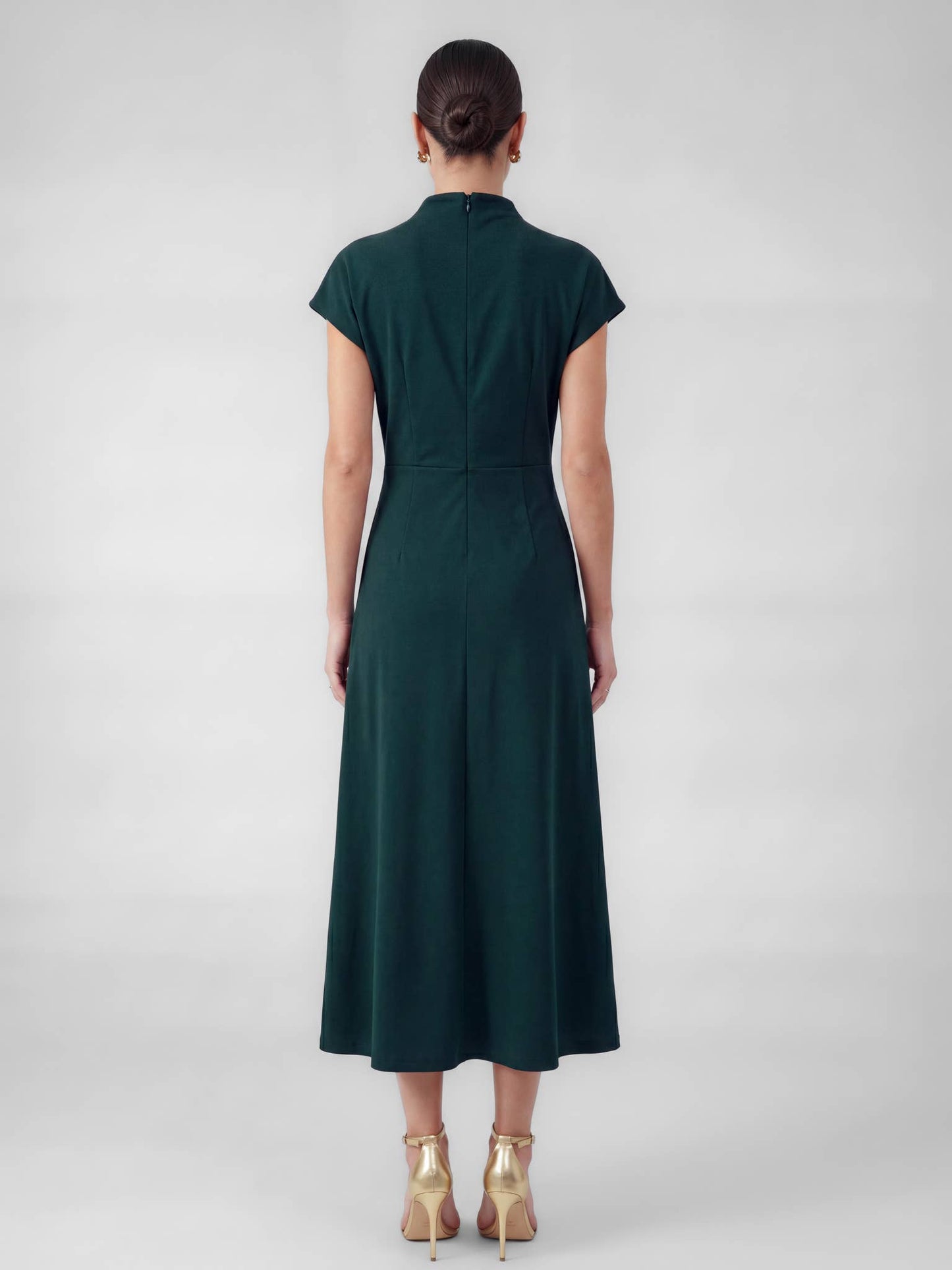 Knit Mock Neck Maxi Dress