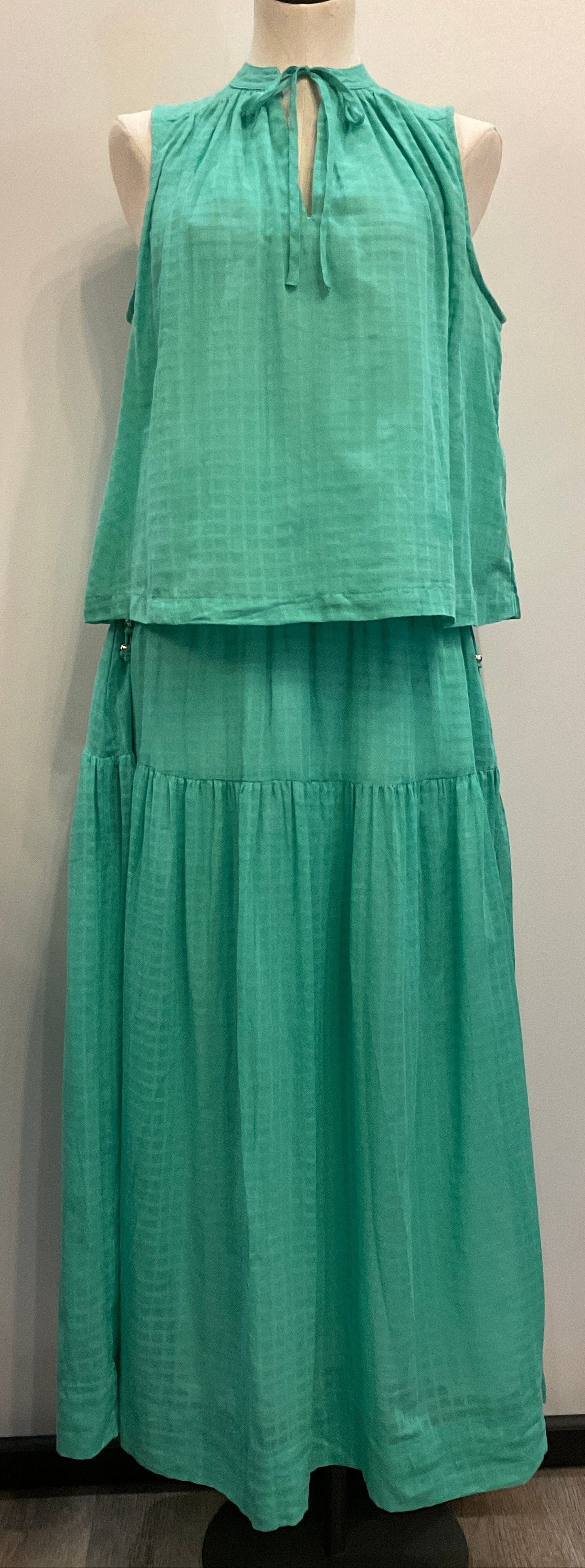 Z Supply Mint Tiered Skirt