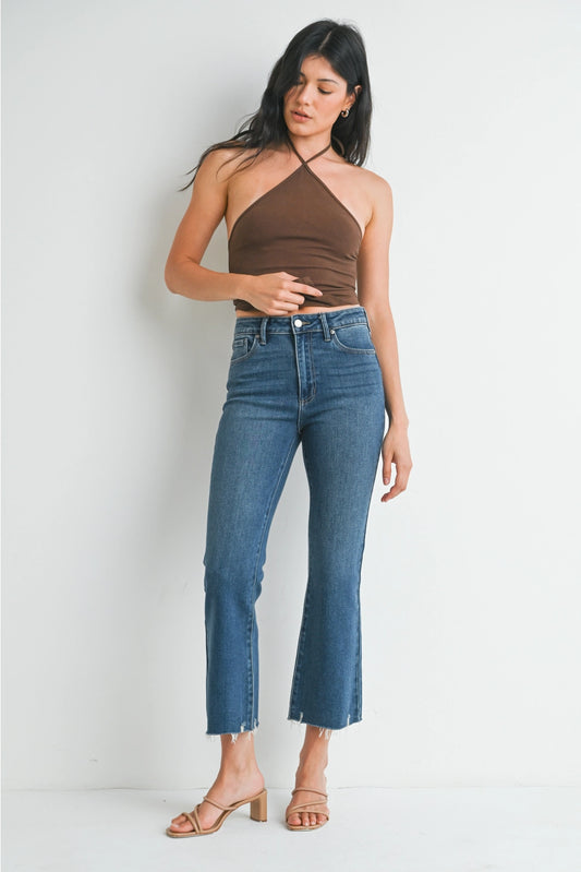 High Rise Flare Crop