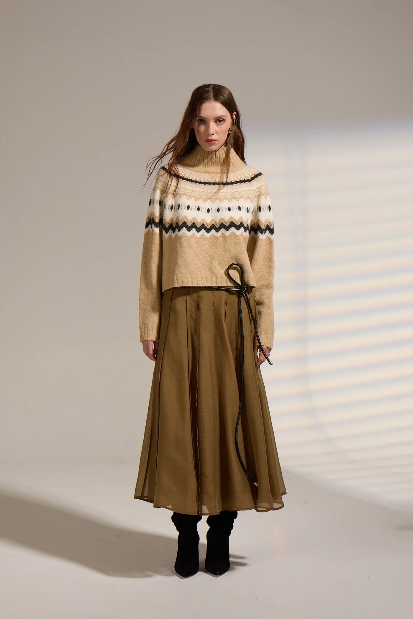 Cinnamon Turtleneck Sweater