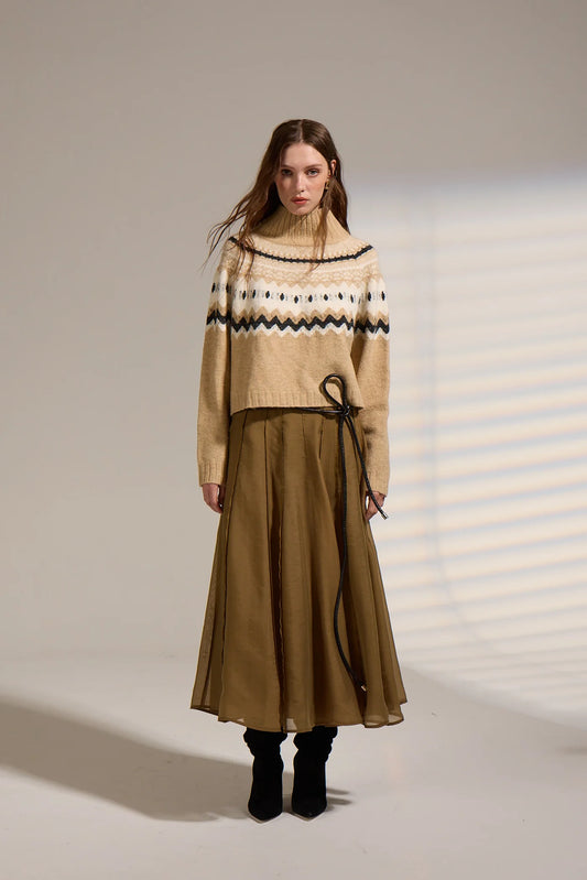 Cinnamon Turtleneck Sweater