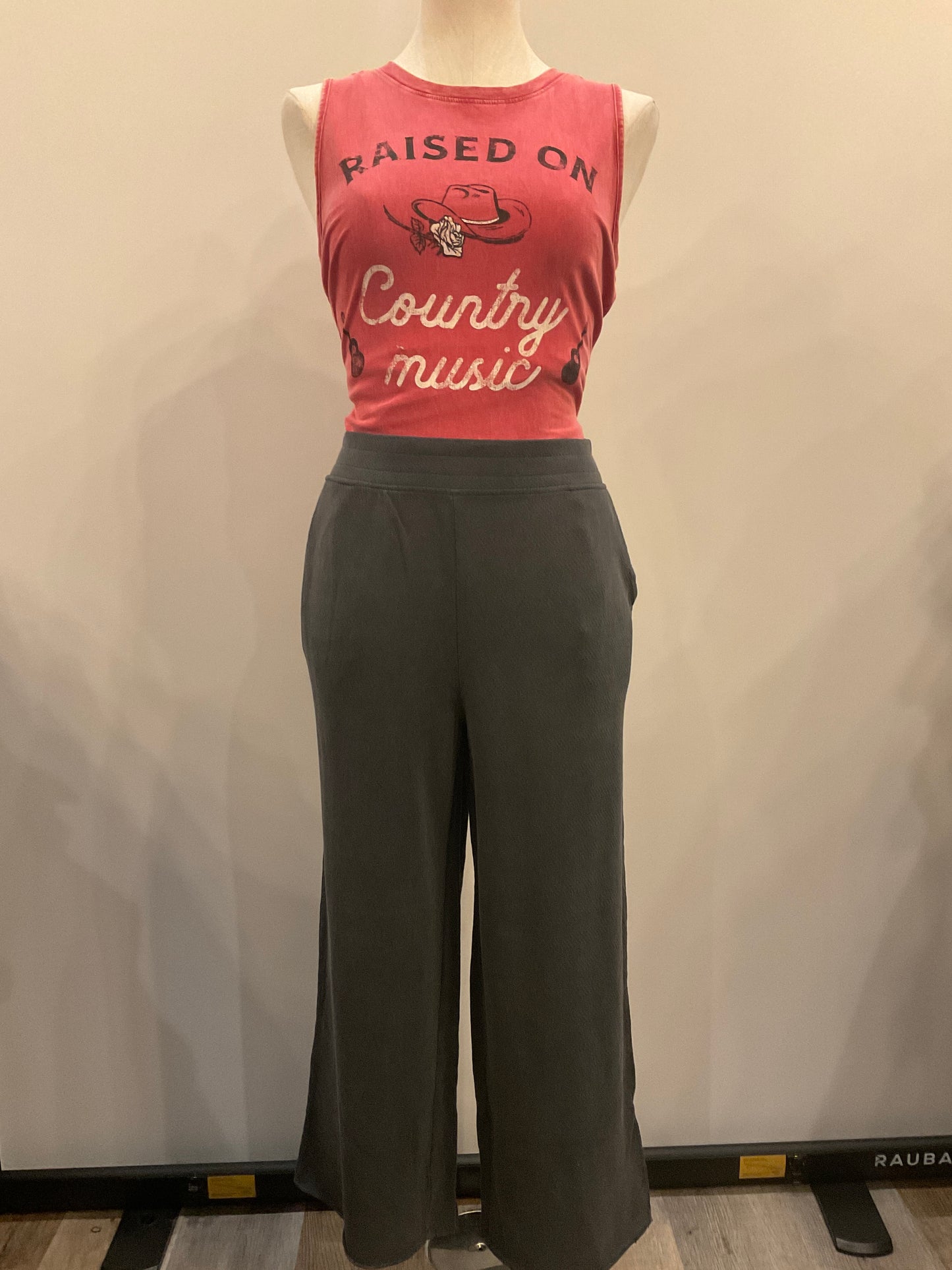 Gathered Waist Flare Crop Pant