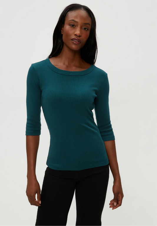 Michael Stars Dot 3/4 Sleeve Tee