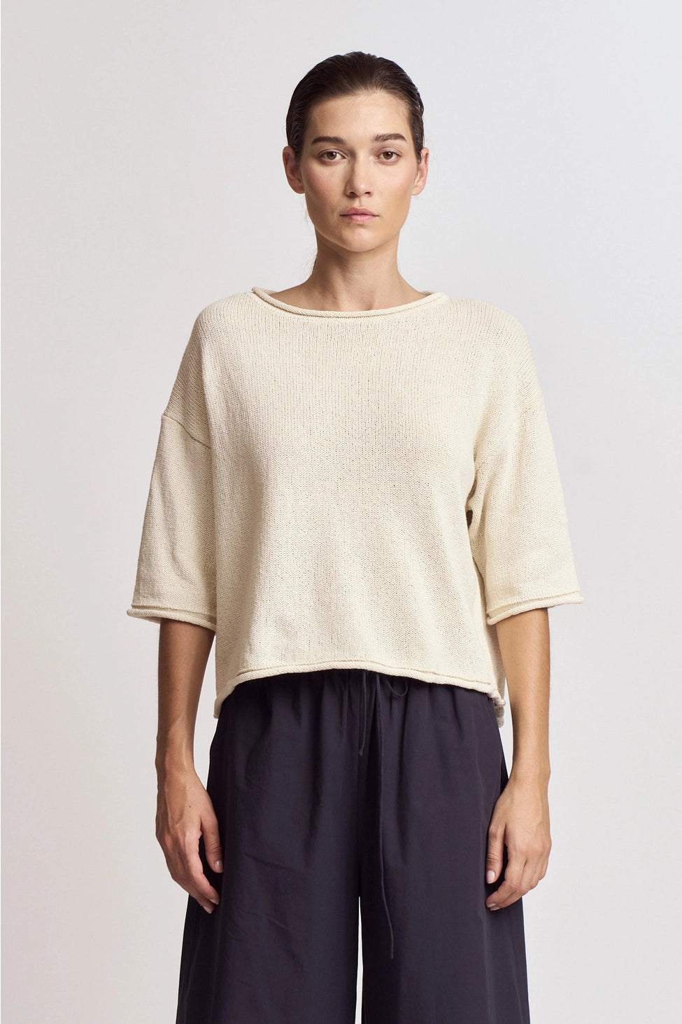 Rolled Edge Sweater