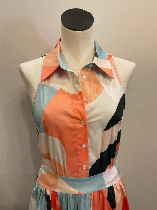 Prism Collared Maxi