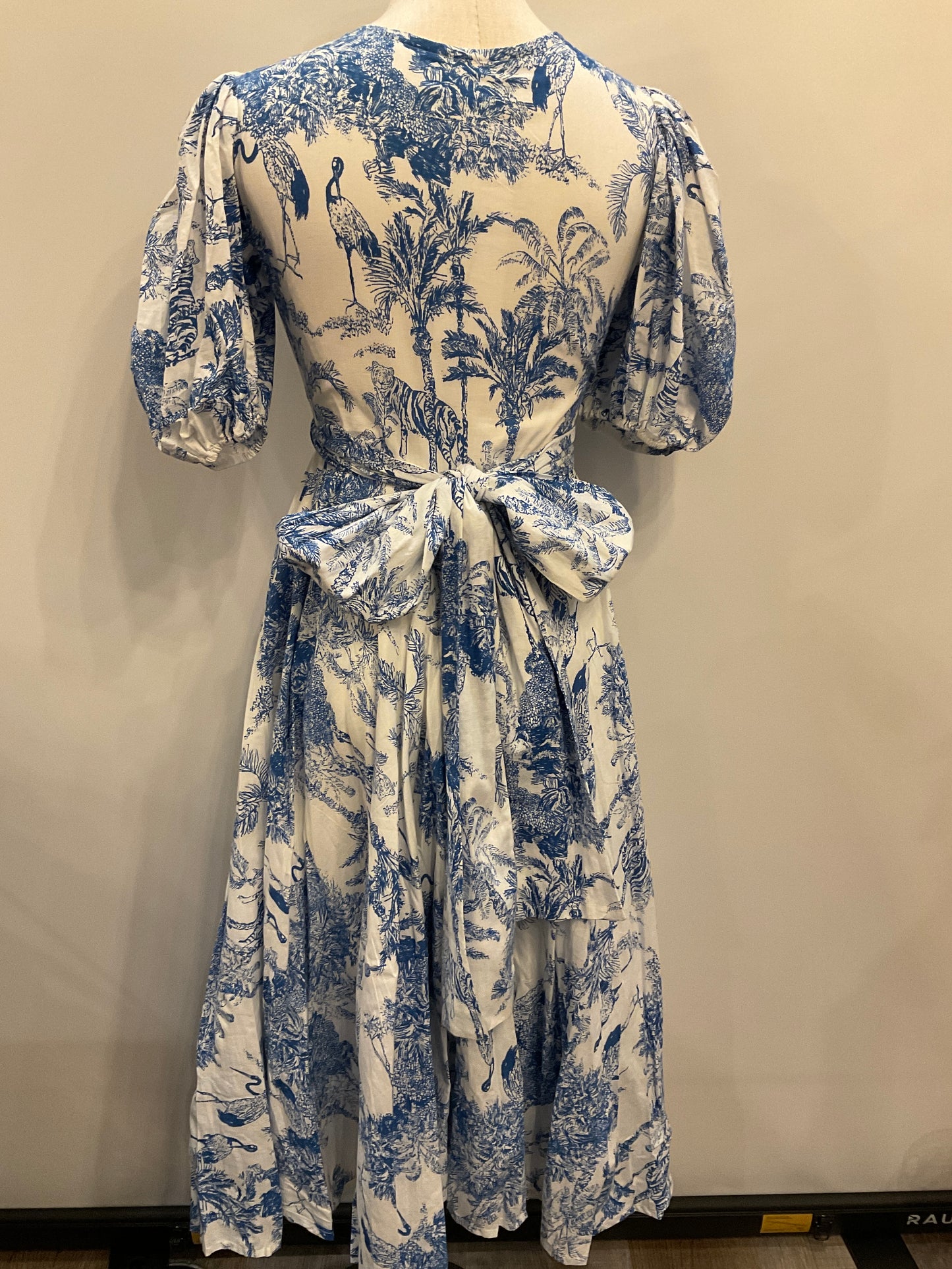 Guadalupe Meredith Ikat Dress Blue