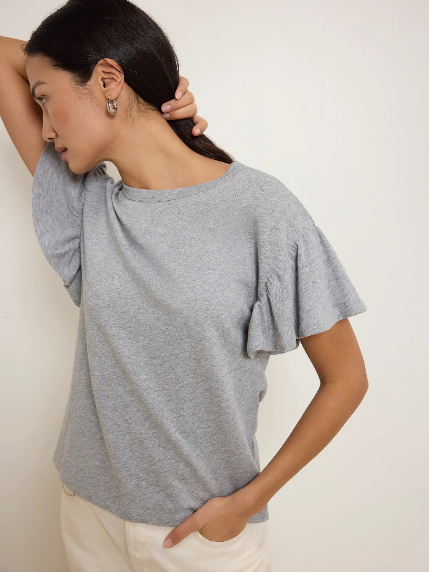 Nation LTD Camille Ruffle Tee