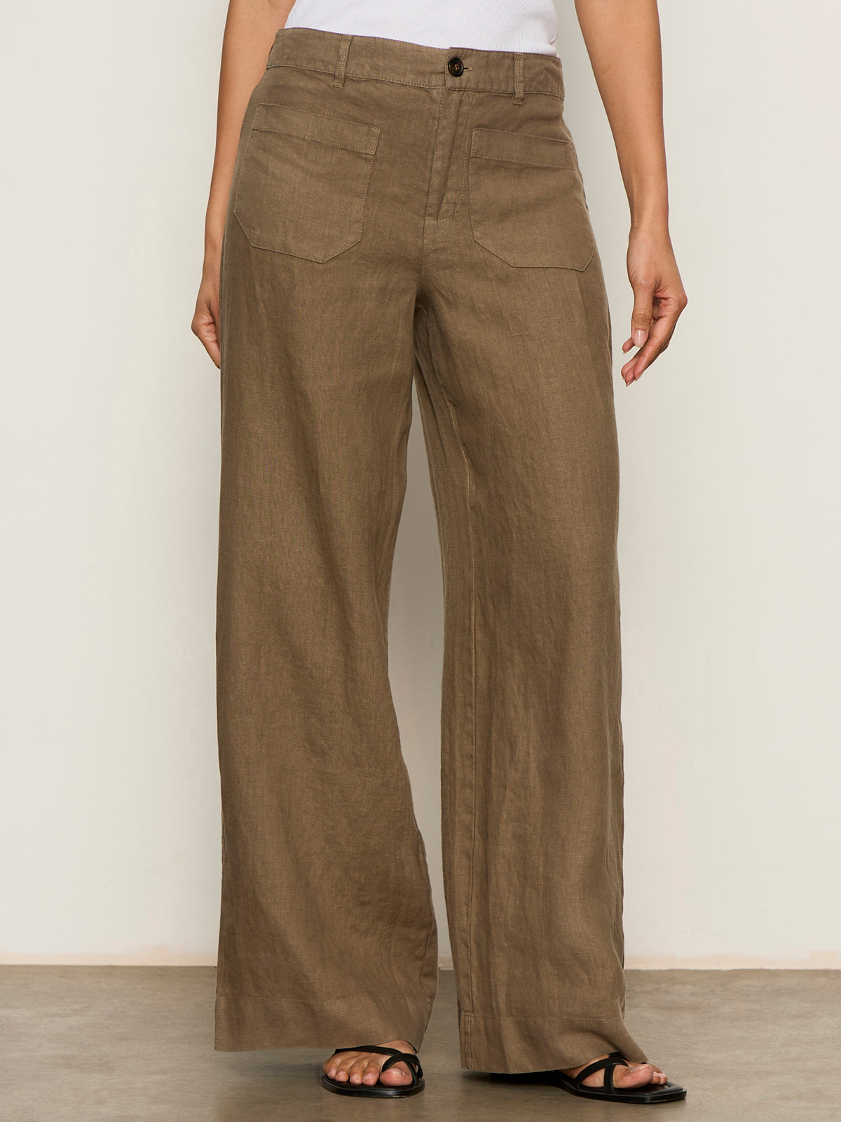 Linen Marine Wide Leg