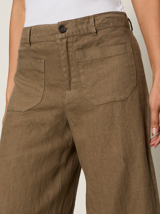 Linen Marine Wide Leg