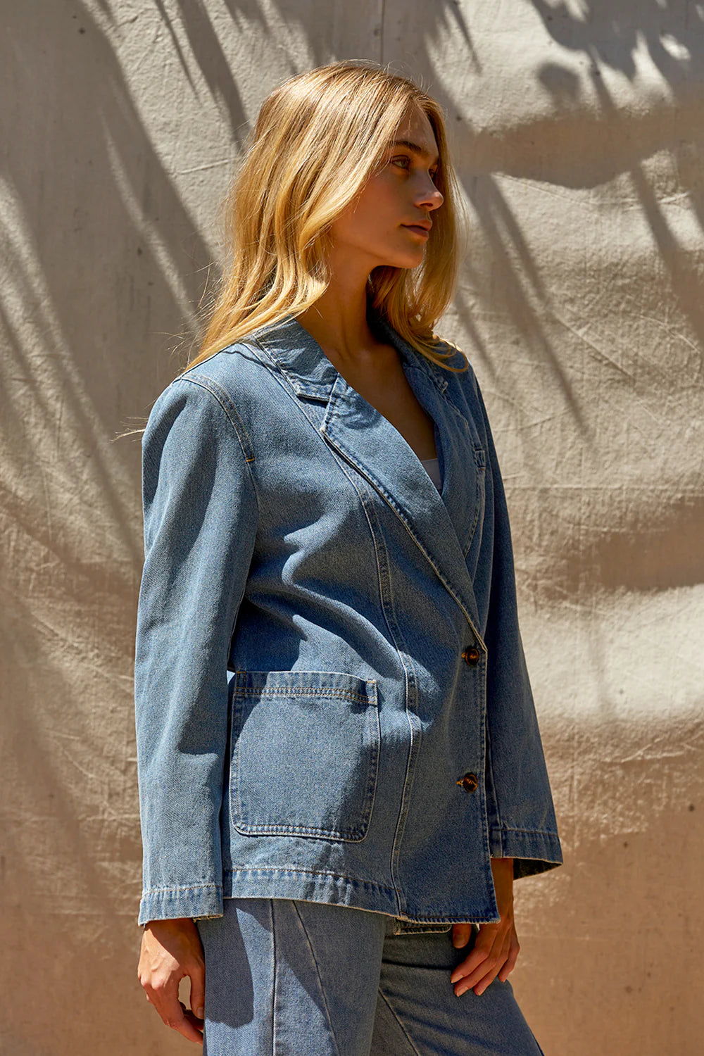 C Brandi Denim Blazer