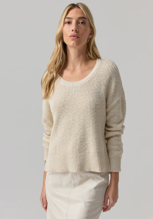 Sanctuary Scoop Neck Sweater Eco Natural
