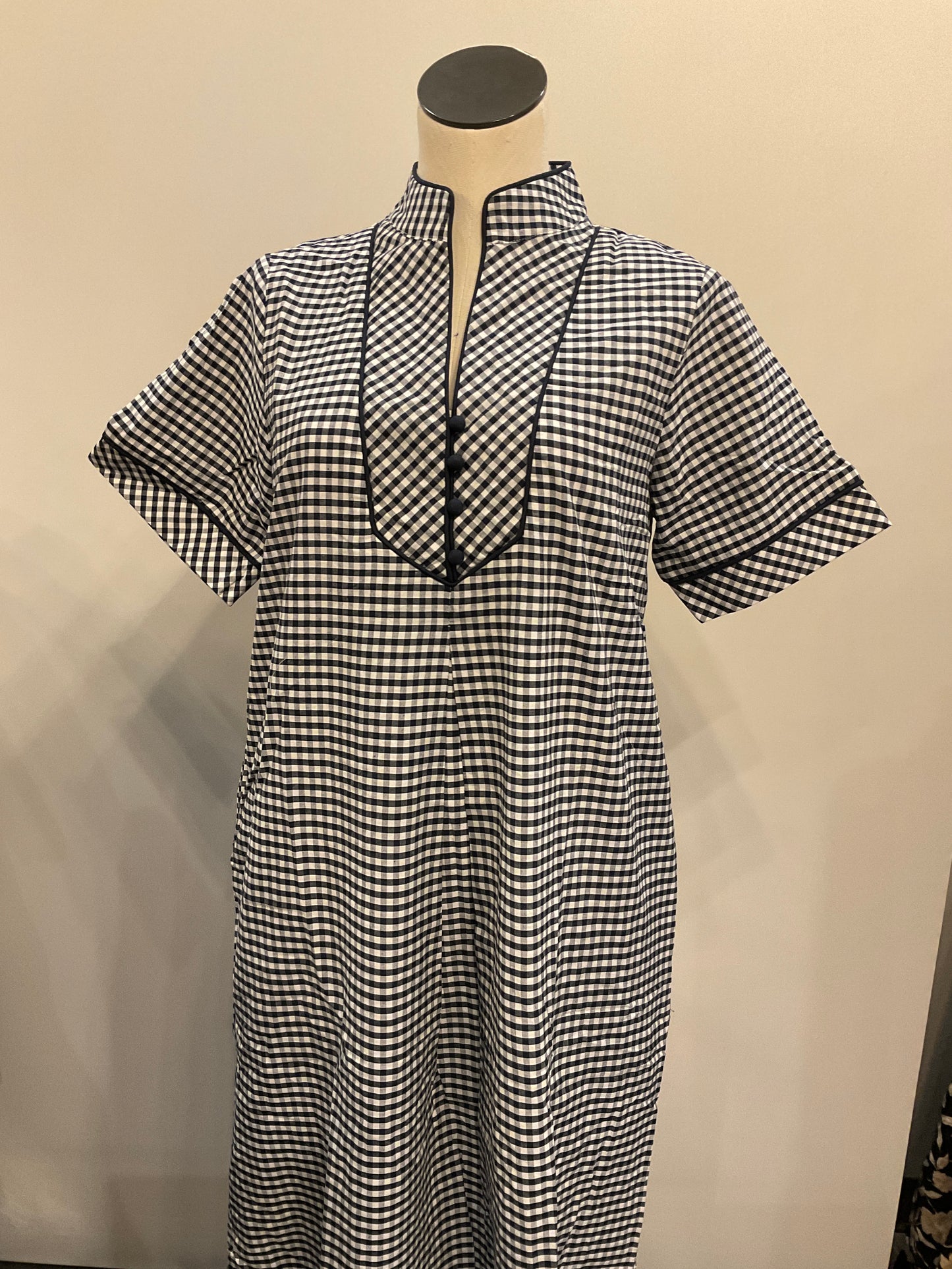 S/S Gingham Maxi