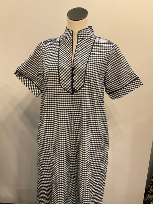S/S Gingham Maxi