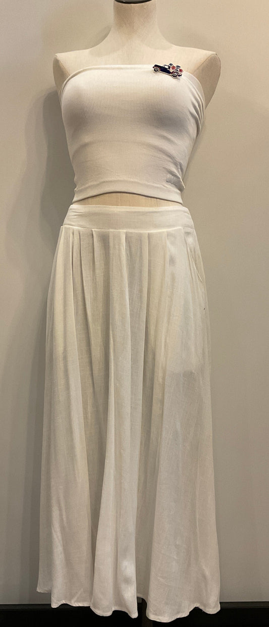 White Midi Skirt