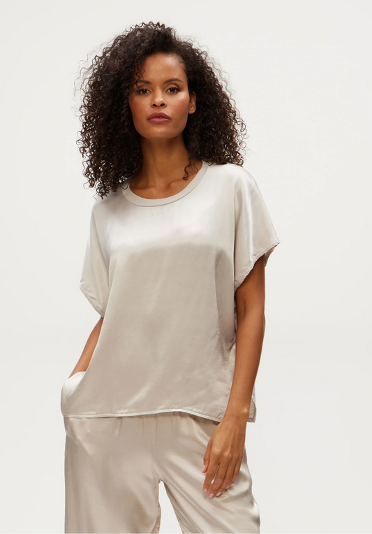 Michael Stars Satin Flow Tee
