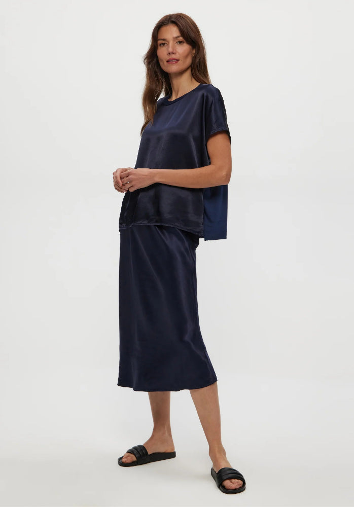 Michael Stars Satin Flow Tee