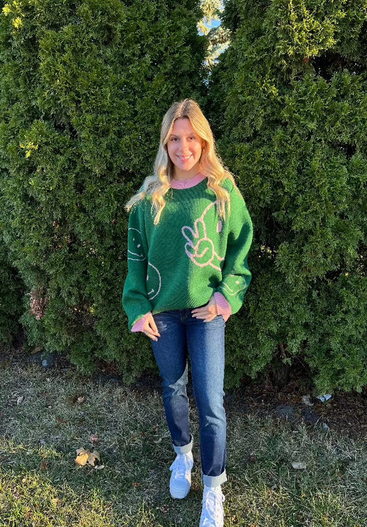 Girl Dangerous Oversized green sweater