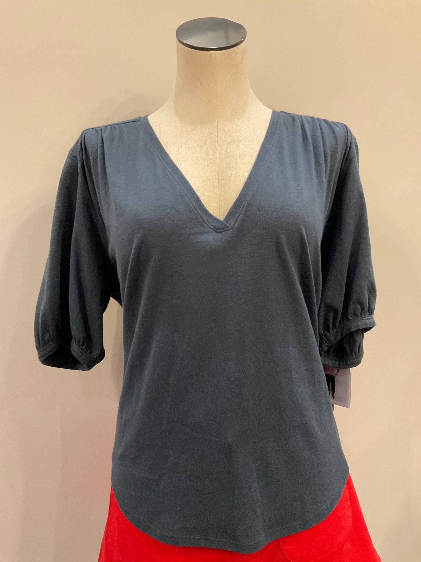 Edie Shirred Shoulder Top