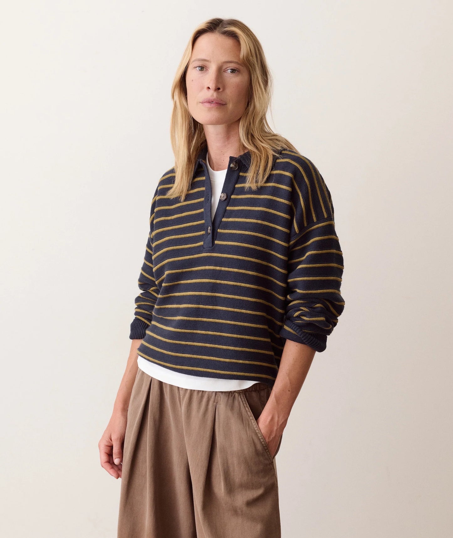 Marine Layer Valerie Polo Sweater