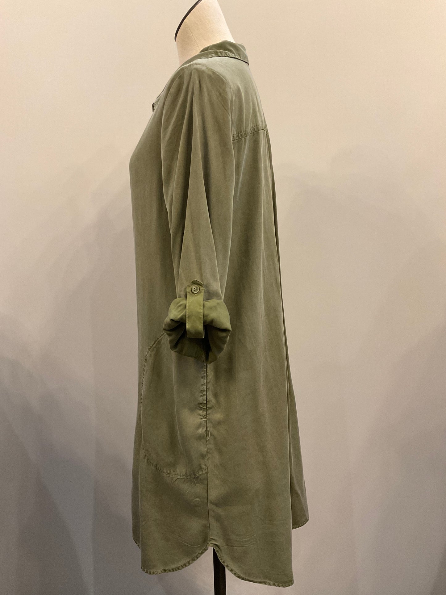 Mododoc Roll-Up L/S Shirt Dress