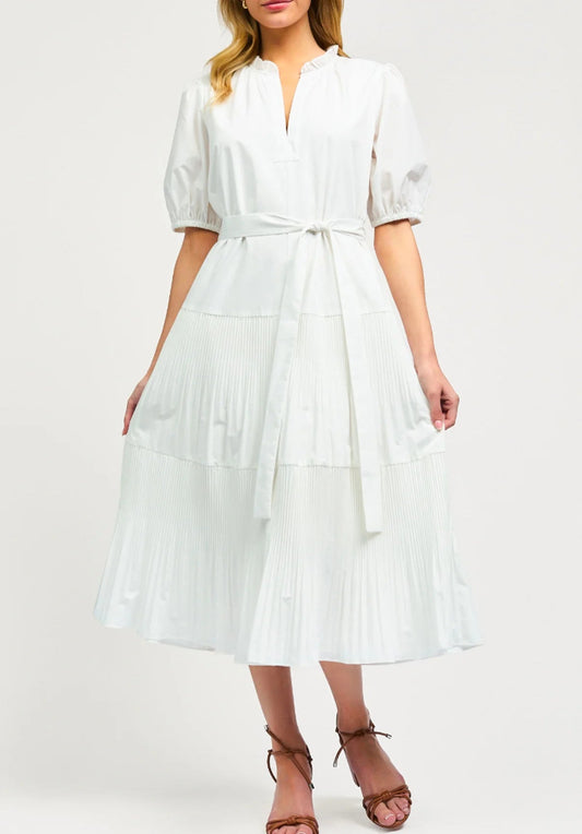 Current Air Split Neck Midi Dress