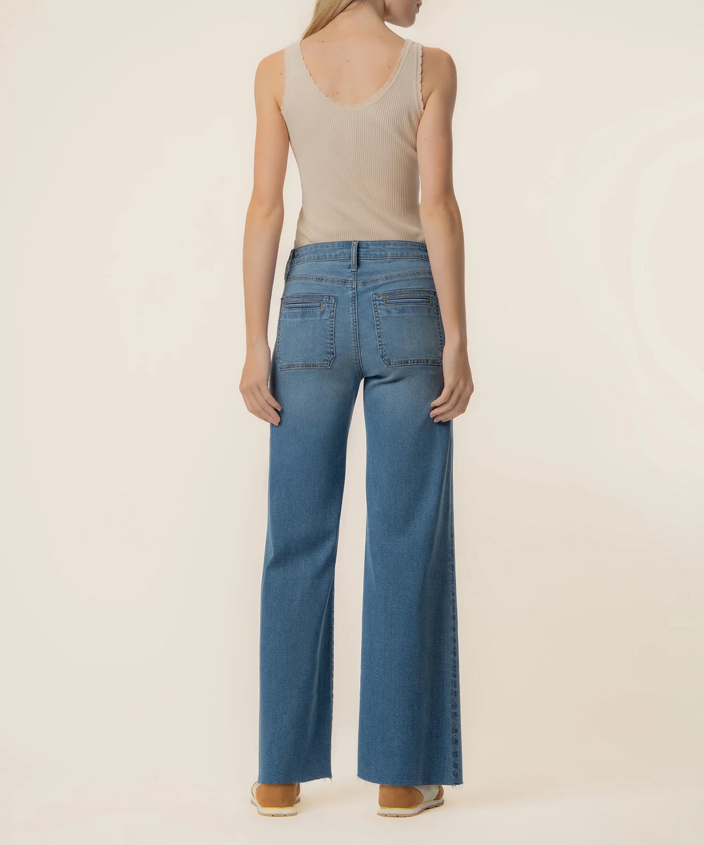 Kut from the Kloth Meg High Rise Wide Leg Patch Pocket