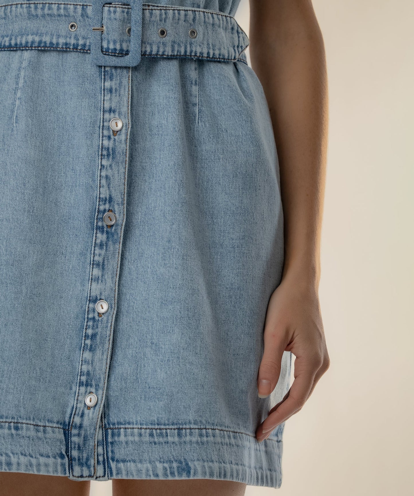 Kut from the Kloth Eileen Halter Denim Dress