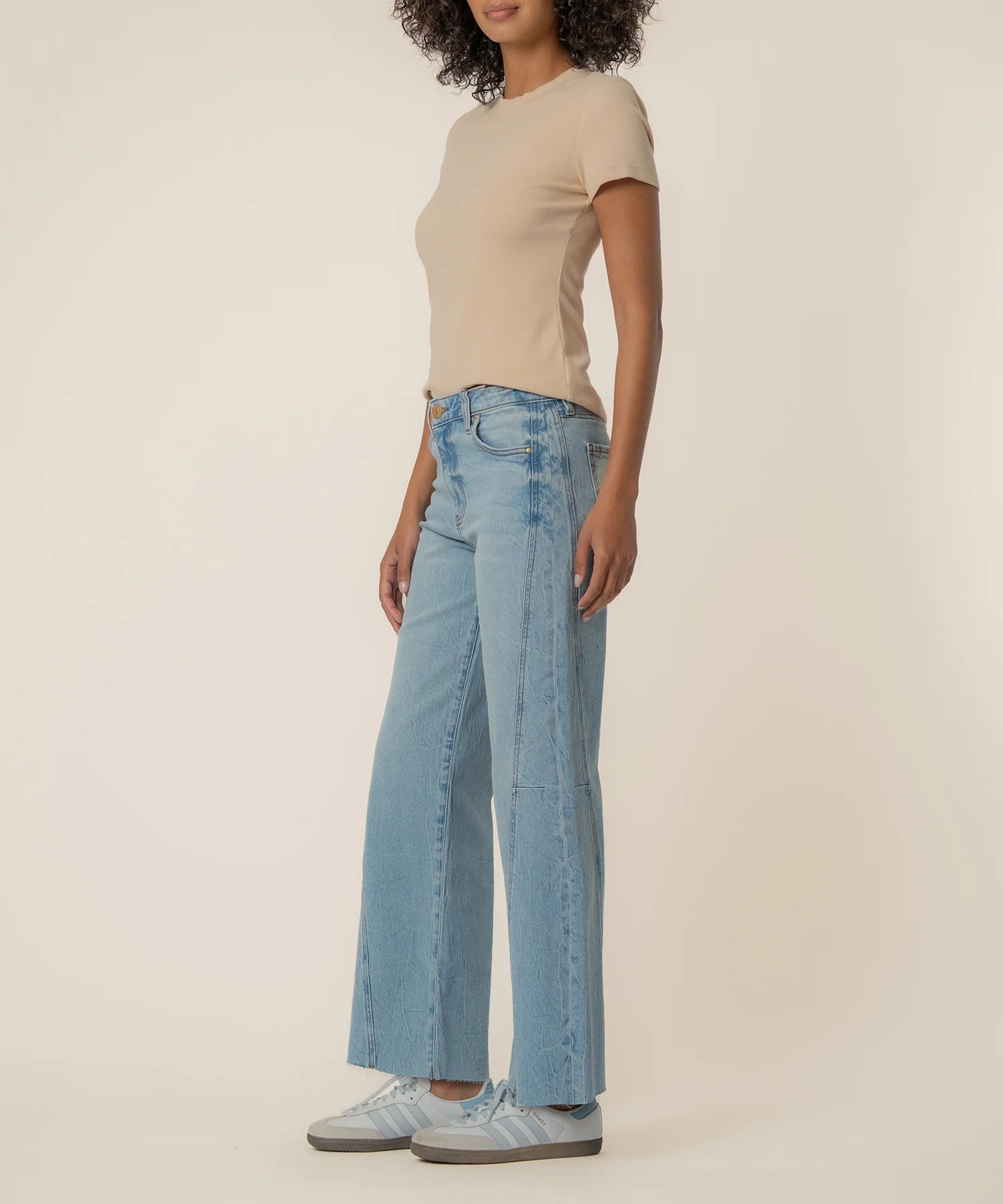 Kut from the Kloth Meg High Rise Wide Leg Side PA