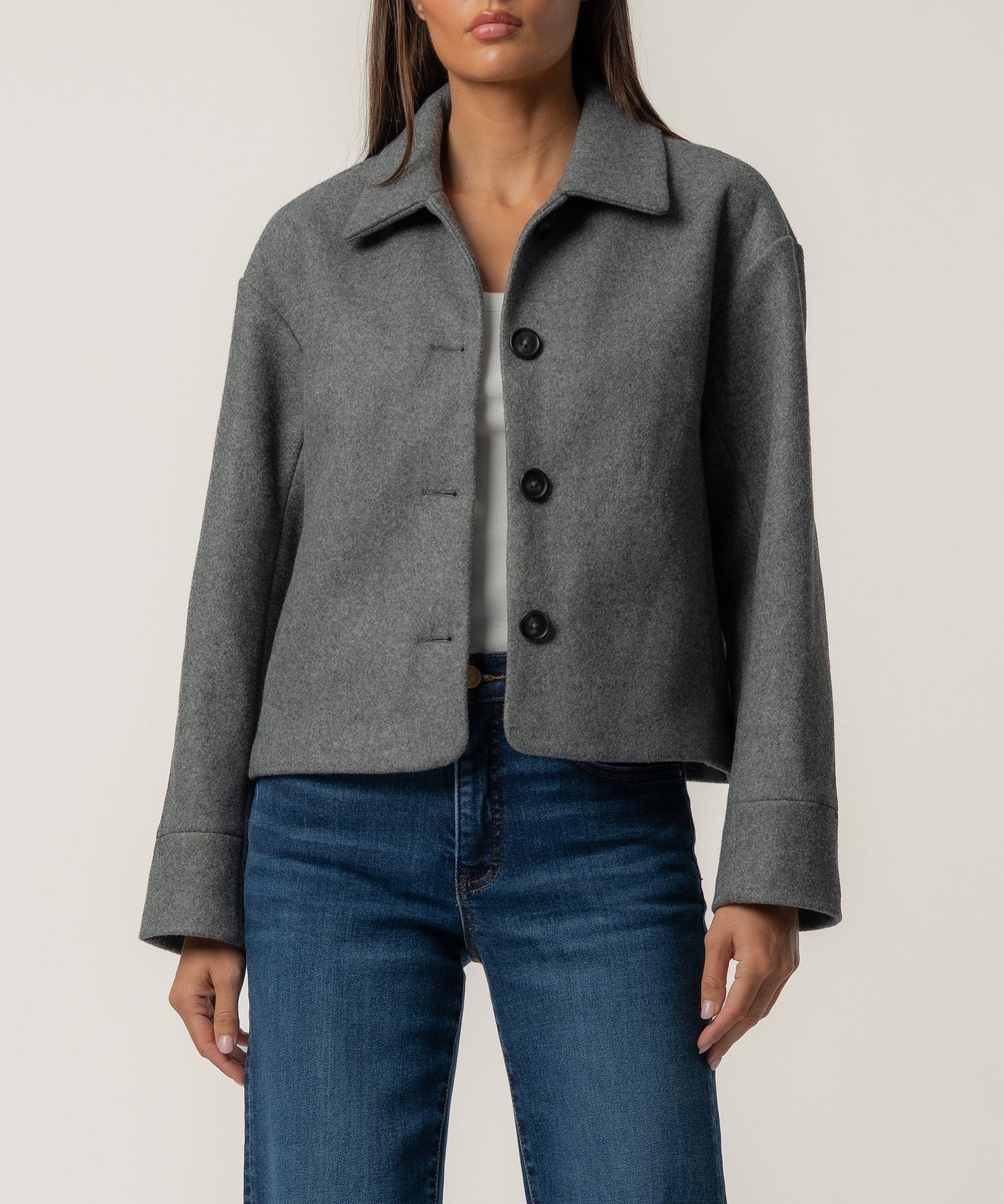 Kut from the Kloth Ever-Long Sleeve Jacket (Charcoal)