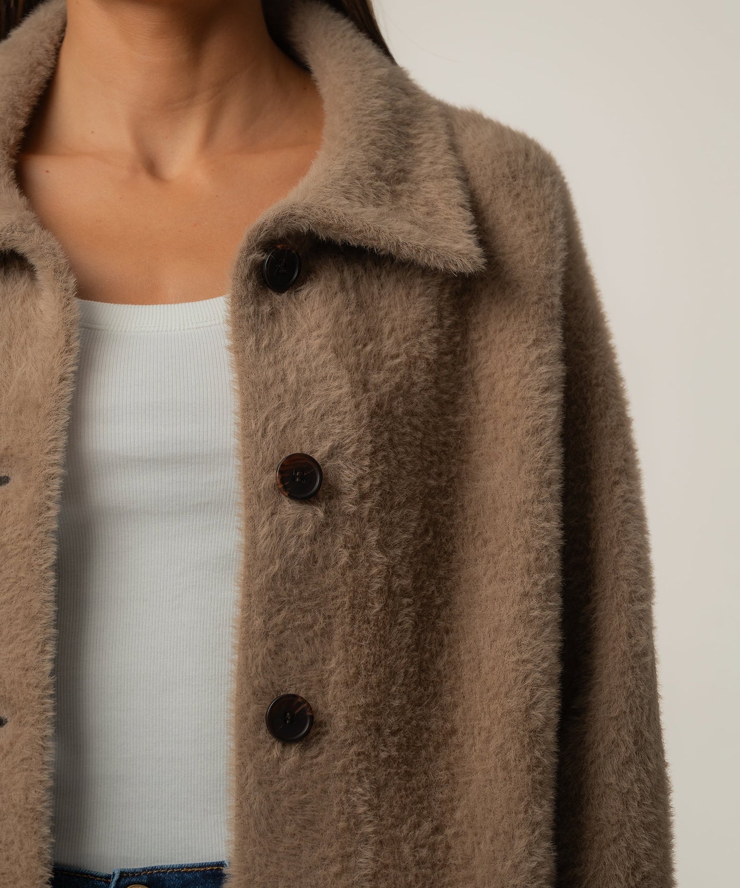 Kut From the Kloth Bythe Long Sweater Jacket(Tan)