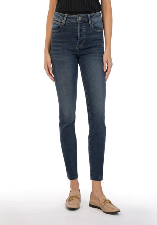 KUT Chariize High Rise Cigarette Leg(Utmost W/Dk Stone Base Wash)