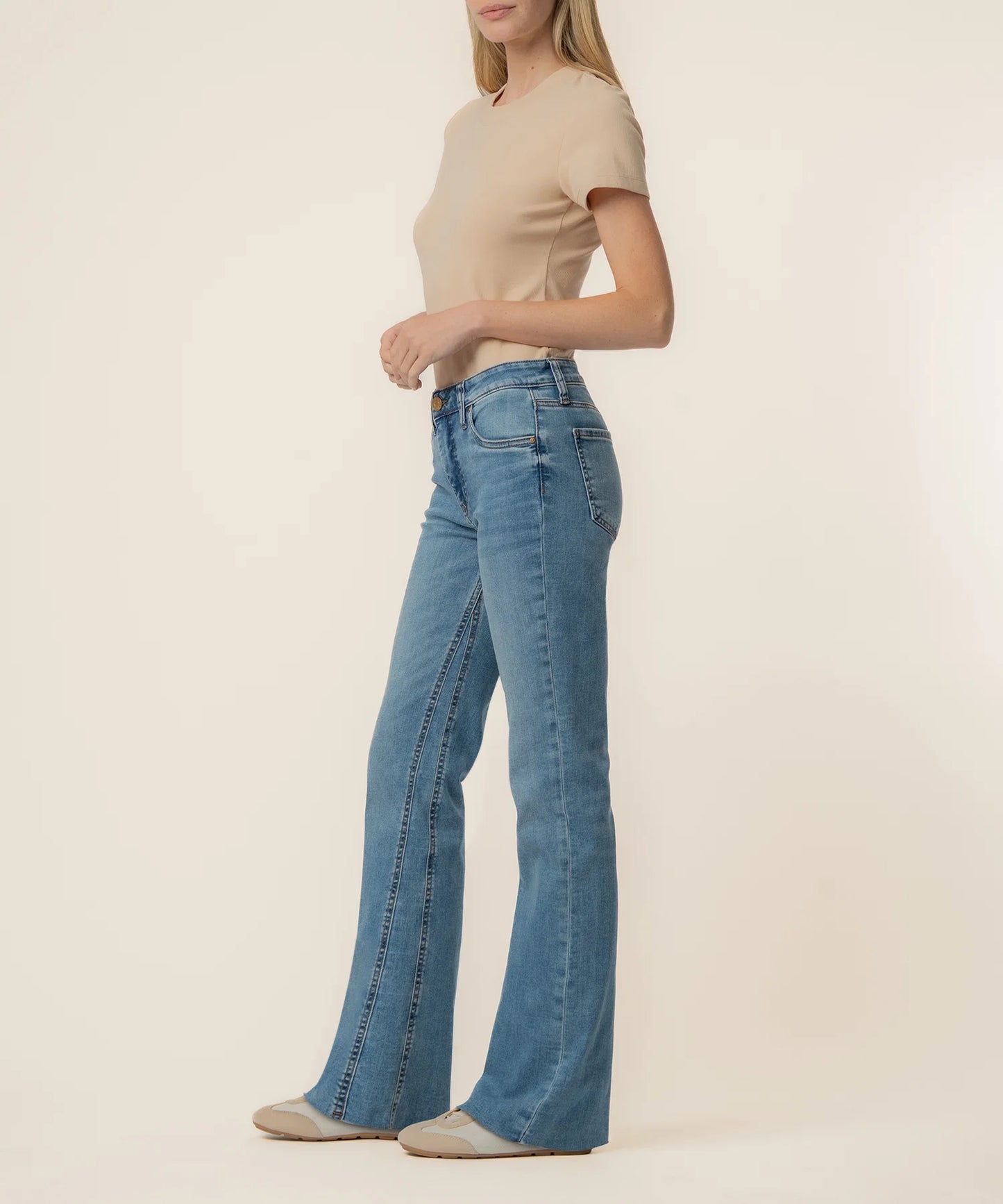 KUT Kelly High Rise Fab Ab Kick Flare