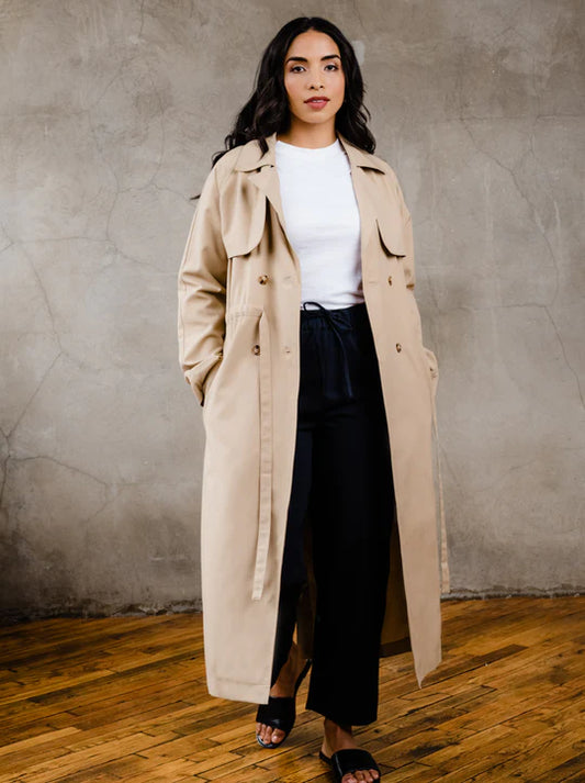 Able Kimberly Brown Trench Coat