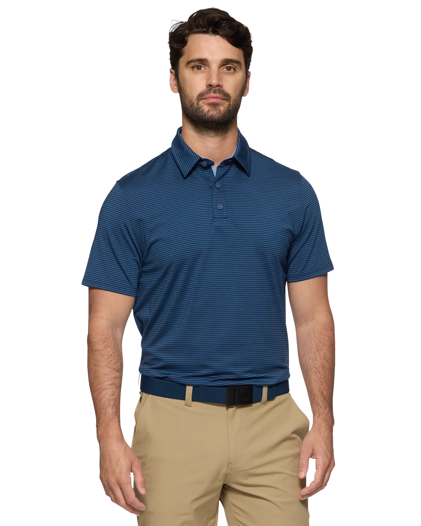 Flag and Anthem Naples Striped Performance Polo