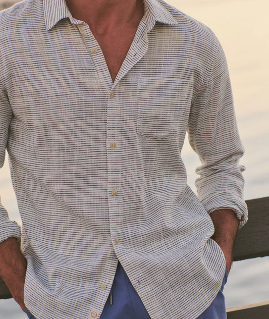 Marine Layer LS Classic Stretch Selvage Shirt